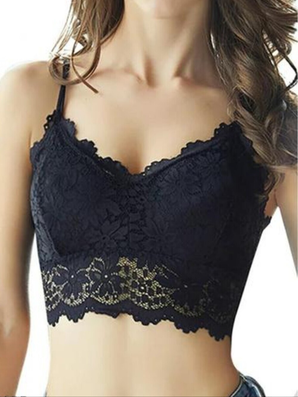 NWT Black Lace Bralette